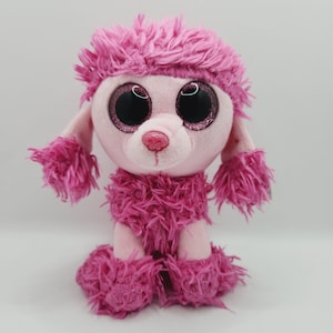 Vintage Ty Beanie Boo &#39;Patsy&#39; the Pink Poodle Dog (6 inch)