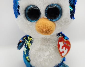 Ty Flippables ~ Colección de lentejuelas 'Payton' el pingüino (6 pulgadas)