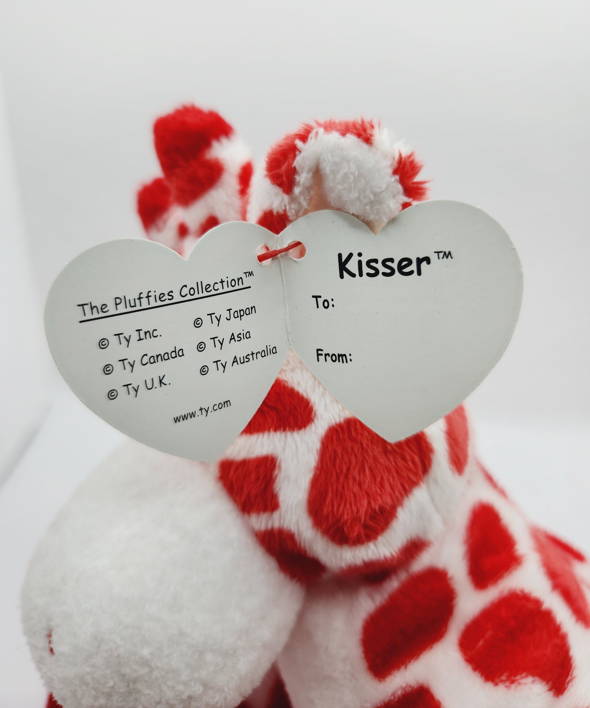 Vintage Ty Pluffies Collection 'kisser' the Red Giraffe (10