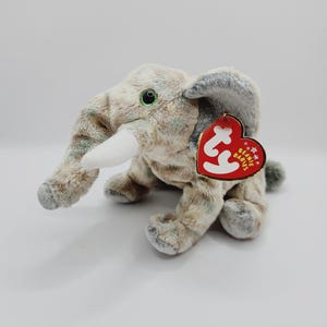 Vintage Ty Beanie Baby &#39;Pounds&#39; the Elephant (7 inch)