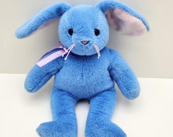 Ty Beanie Baby "Marsh" the Blue Bunny Rabbit (8.5 inch) - 30th Anniversary Limited Edition - No Hang Tag