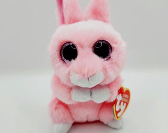 Ty Basket Beanie "Jasper" the Pink Bunny (5 inch)