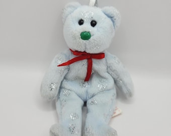 Ty Jingle Beanie Bear 'Flaky' the Bear - Holiday Tree Ornament  (4 inch) - No Hang Tag