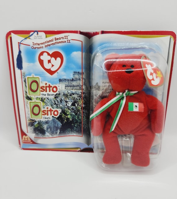 Vintage Ty Mcdonald's Teenie Beanie 'osito' the Red International