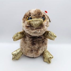 Vintage Ty Beanie Boo &quot;Perry&quot; the Brown Platypus (6 inch)