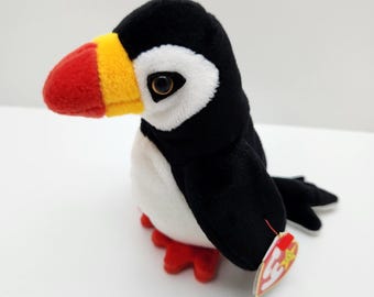 Ty Beanie Babies "Puffer" the Puffin (6 inch) - Made in Indonesia & Canadian Tush Tag