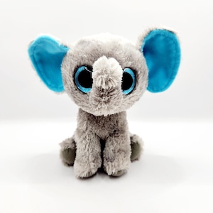 Vintage Ty Beanie Boo &#39;Peanut&#39; the Elephant (6 inch) *Glitter Eye Version and Felt Ears* - No Hang Tag