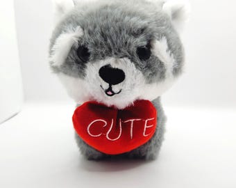 Pomeranian Dog Plush With Cutie Heart (7 inch) - No Tags