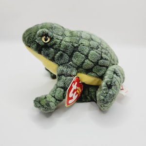 Vintage TY Beanie Baby &#39;Ponder&#39; the Frog (6 inch)