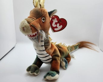 Vintage Ty Beanie Baby &#39;Dragon&#39; the Chinese Zodiac Dragon (11 inch) - Colours Vary