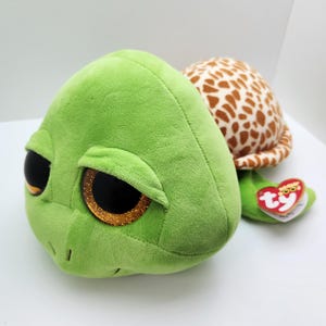Vintage Ty Beanie Boo &quot;Zippy&quot; the Green Turtle (Large 16 inch) *Rare*