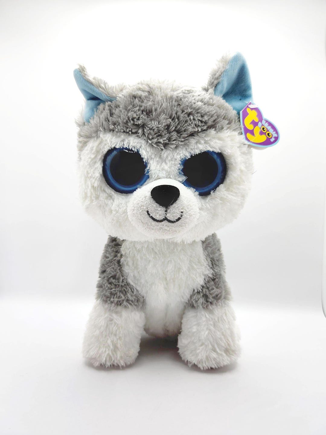 Ty Beanie Boo 'slush' the Husky Dog (6 Inch) Purple Hang Tag *rare ...