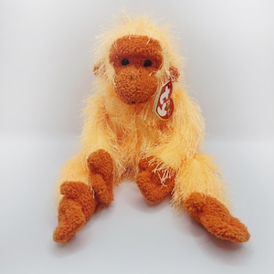 Vintage Ty Punkies Collection &#39;Trapeze&#39; the Orange Monkey (7 inch)
