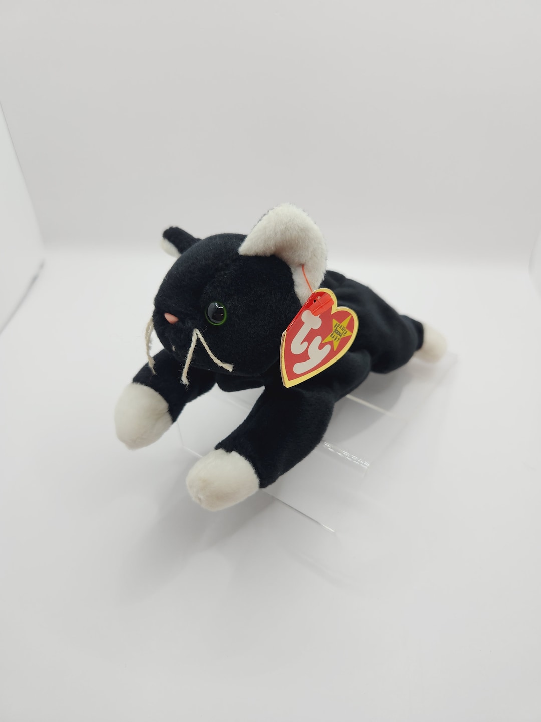 Black and white cat beanie baby clearance