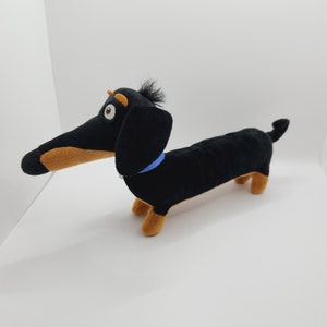 Vintage Ty Beanie Baby &#39;Buddy&#39; the Dachshund Dog - The Secret Life of Pets (10 inch) *Rare*