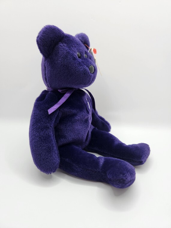 Ty Beanie Baby 'princess' the Purple Princess Diana Bear - Made in