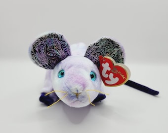 Vintage Ty Beanie Baby &#39;Rat&#39; the Chinese Zodiac Rat (6 inch)