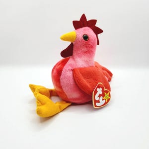 Vintage Ty Beanie Baby &quot;Strut&quot; the Rooster (6 inch)