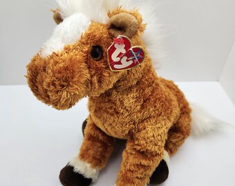 Ty Beanie Buddy "Trotter" the Brown and White Horse (12 inch)