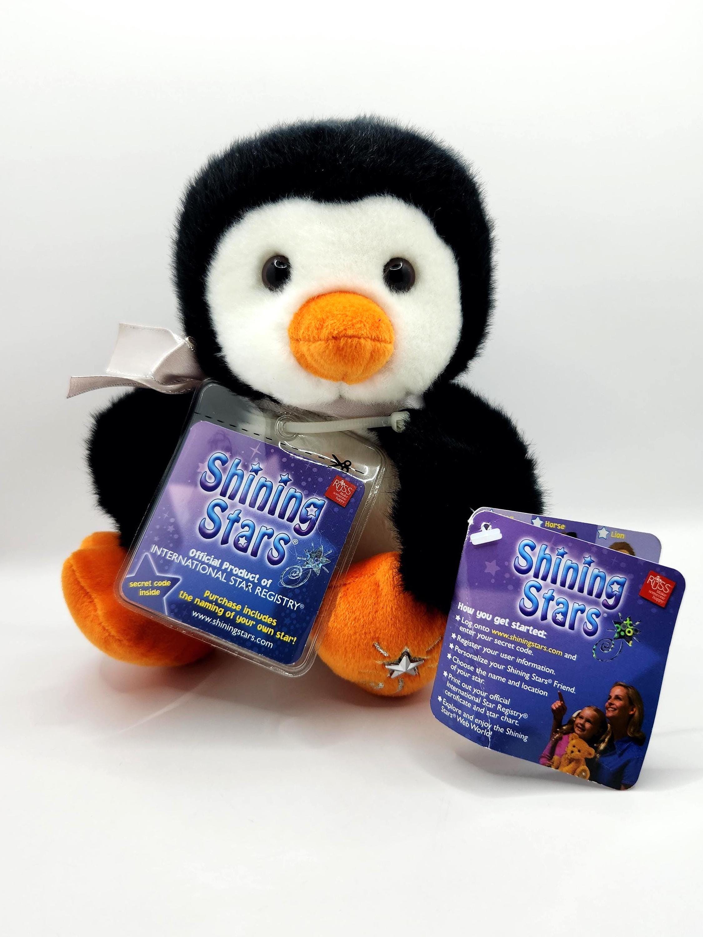 Vintage Russ Shining Stars Penguin Plush (8 Inch) - Etsy