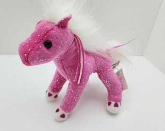 Douglas Plush "Pink Sparkle Horse" the Pink Horse (8 inch)