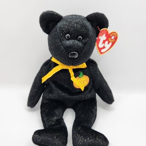 Vintage Ty Beanie Baby 'Haunt' the Halloween Bear (8.5 inch)