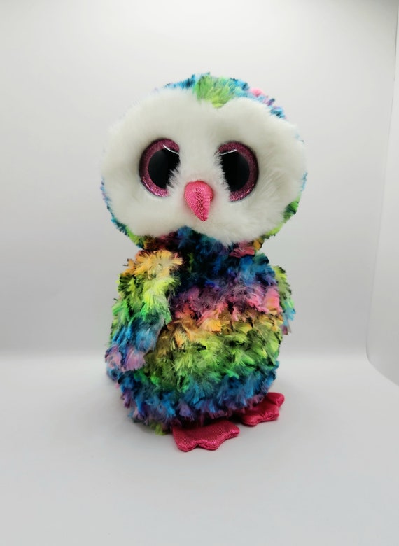 Vintage Ty Beanie Boo owen the Owl medium Size 9 Inch Etsy UK