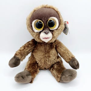 Vintage Ty Beanie Boo &quot;Chessie&quot; the Chimpanzee Monkey (6 inch) - Creased Hang Tag