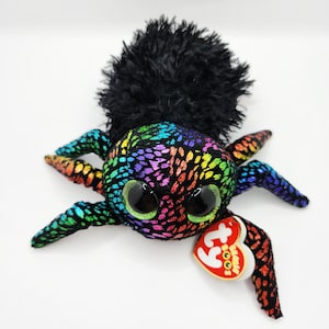 Vintage TY Beanie Boo &#39;Leggz&#39; the Rainbow Spider (6 inch)