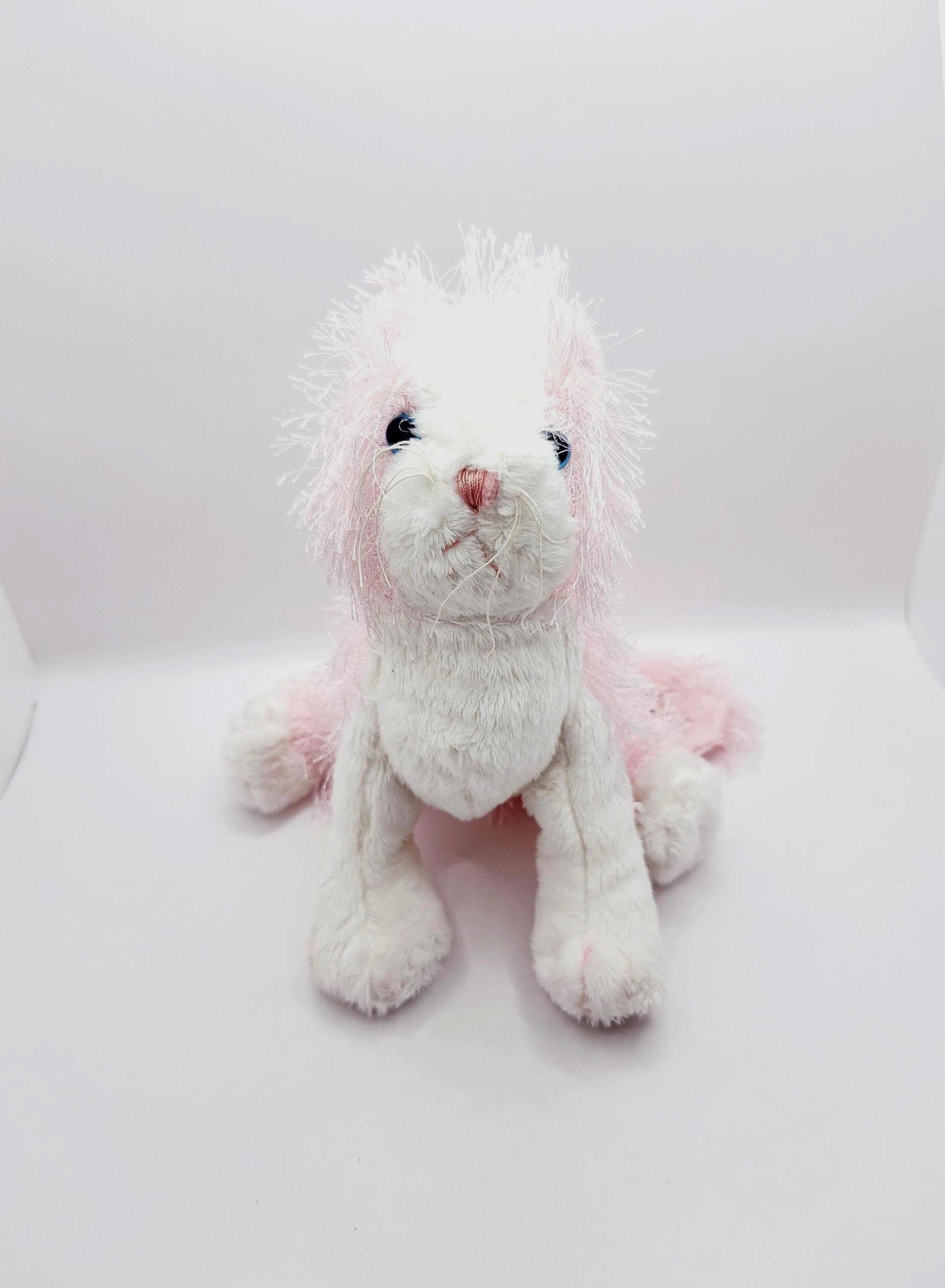 Vintage GANZ Webkinz ~ Pink and White Cat (9 Inch) - No Code - Etsy