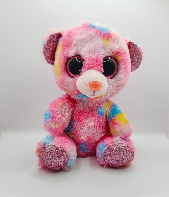 Vintage Ty Beanie Boo franky the Pink Bear medium 9 Inch No Hang Tag Etsy UK