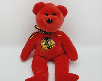 Ty Beanie Baby Bear NHL 'Chicago Blackhawks' (8.5 inch)