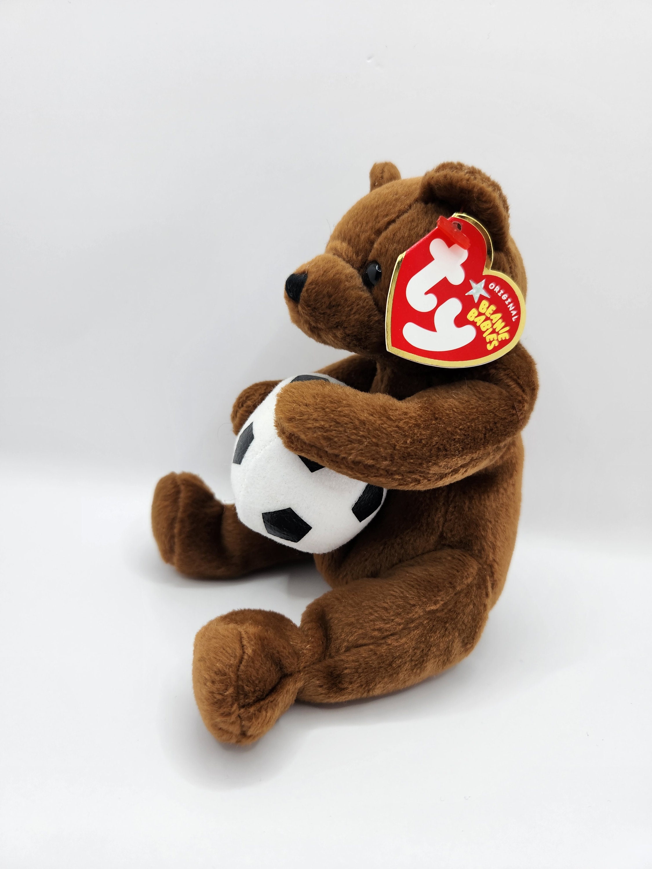 Vintage Ty Beanie Baby 'sweeper' the Soccer Bear (6.5 Inch) - Etsy