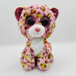 Vintage Ty Beanie Boo &#39;Lainey&#39; the Leopard (6 inch)