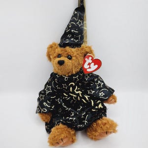 Ty Attic Treasures Collection "Merwyn" the Wizard Bear (10 inch) *Rare*