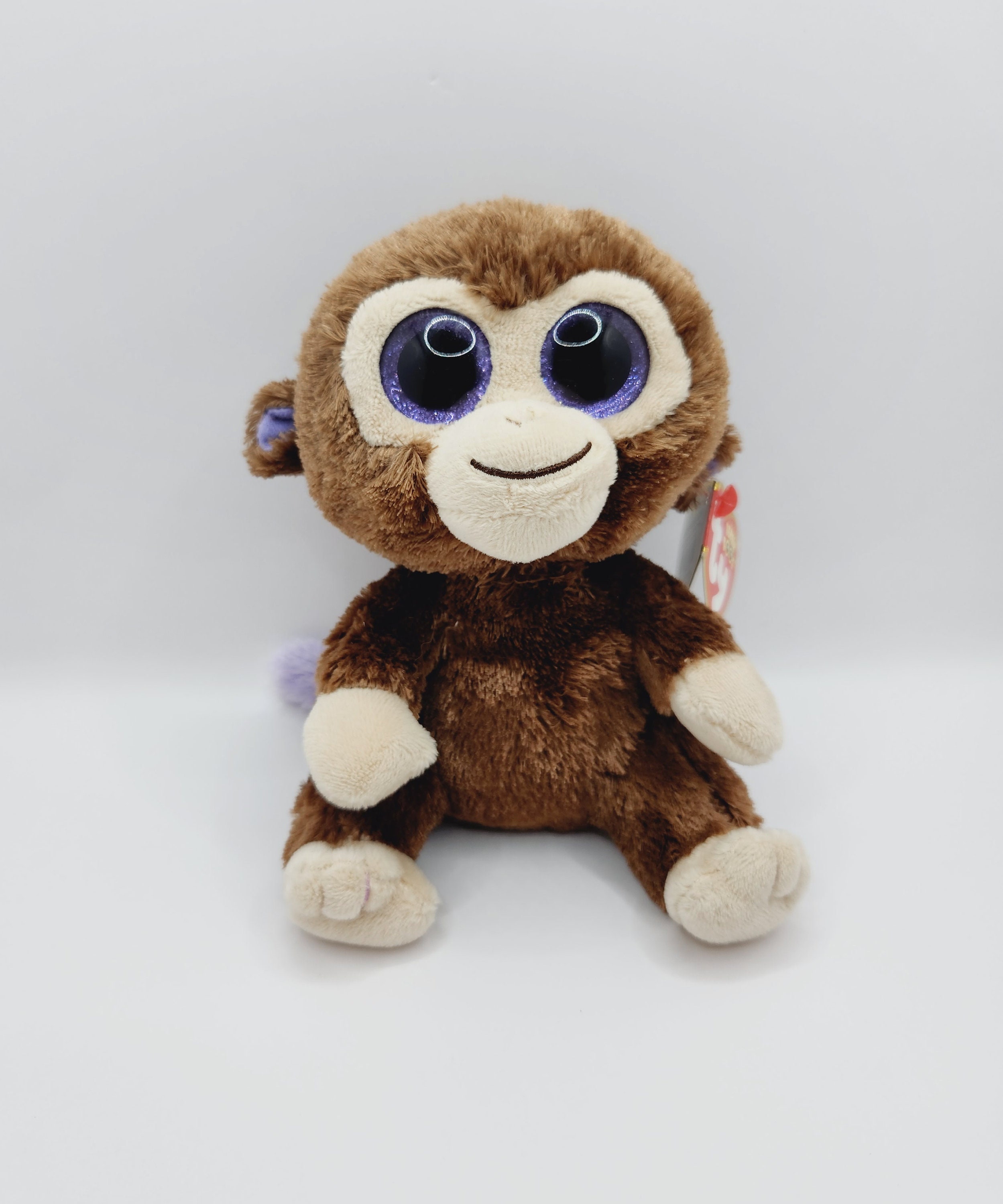 Ty Beanie Boo 'coconut' the Monkey (6 Inch) Glitter Eyes