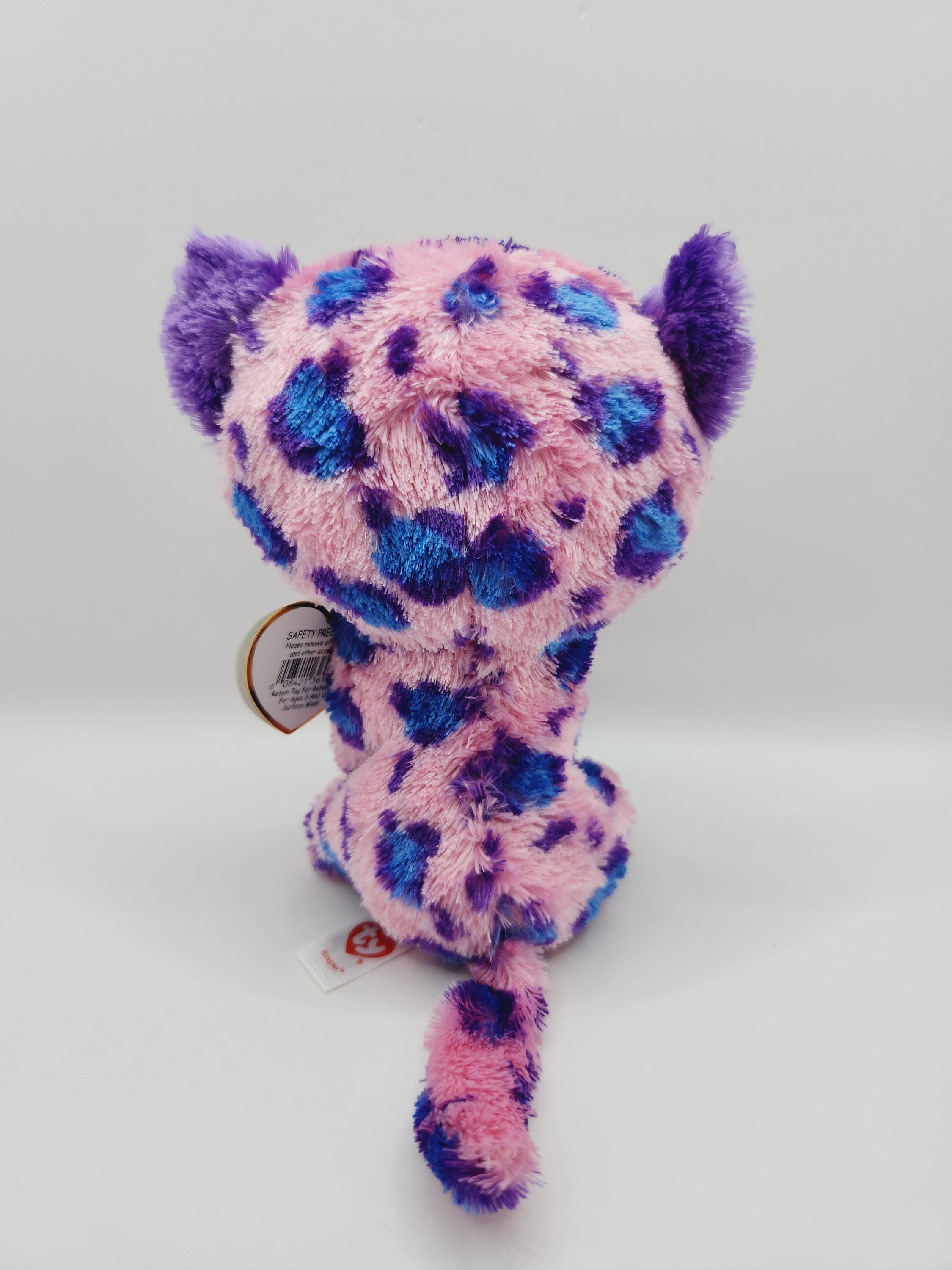 Vintage Ty Beanie Boo 'reagan' the Pink Leopard (6 Inch