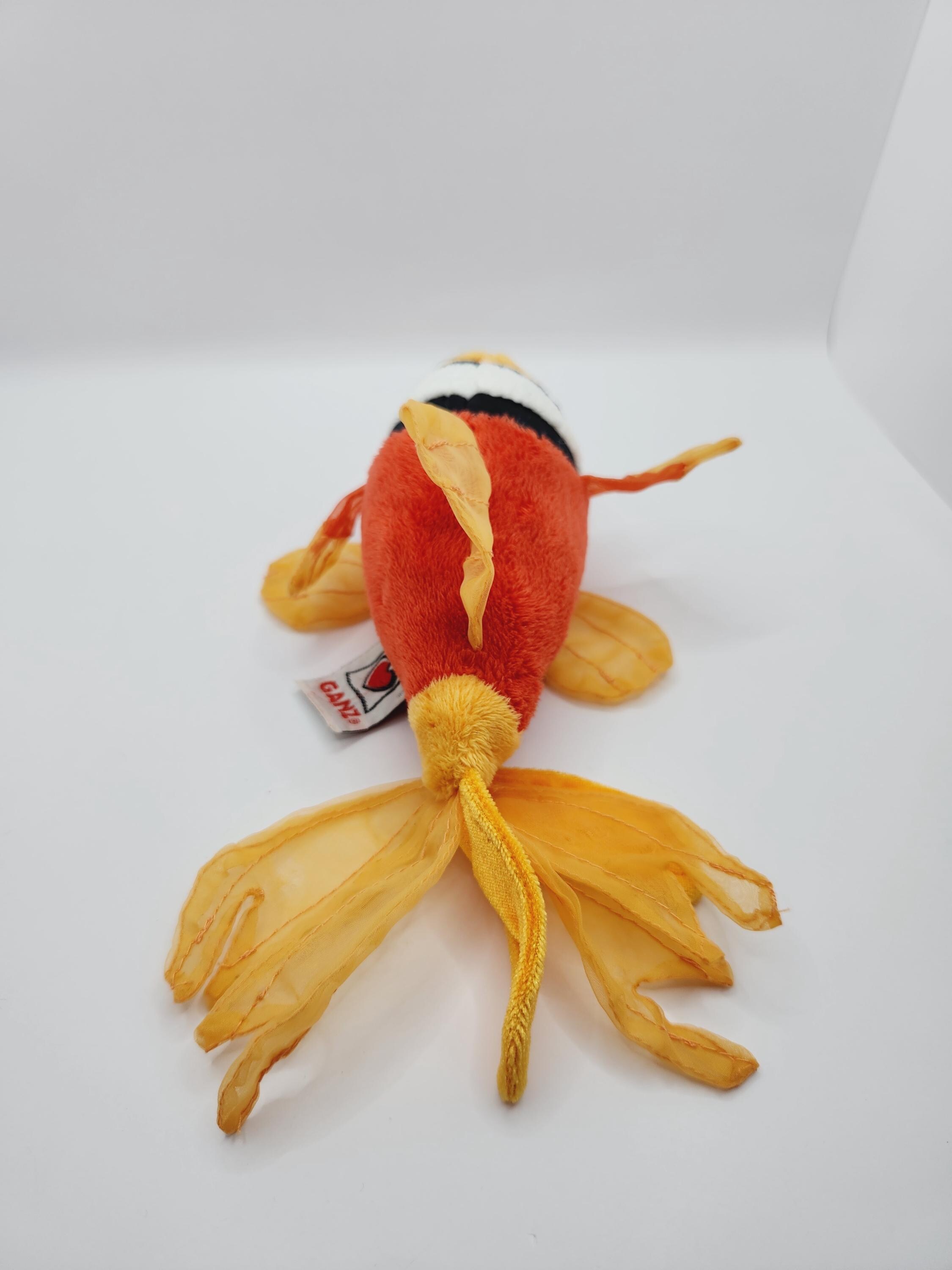 Vintage GANZ Webkinz ~ Lil' Kinz Tomato Clown Fish (6 Inch) - No