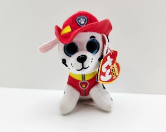Pince à clé « Marshall » La Pat'Patrouille Ty Beanie Boo (4 pouces)