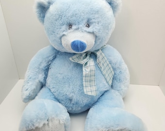 Baby Ganz Blue Teddy Bear (19 inch) - My First Teddy *Rare*