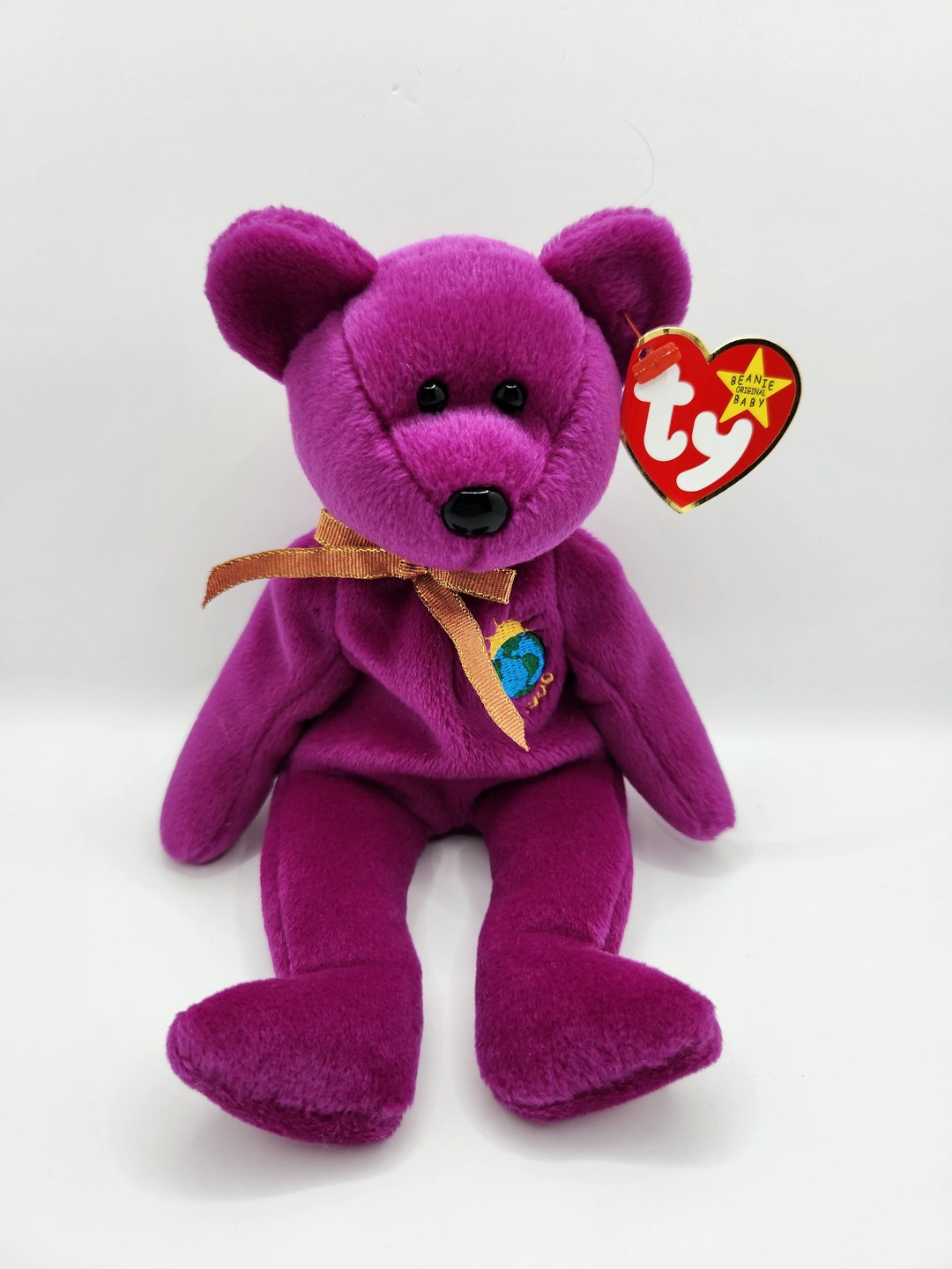 Millenium Beanie Purple Beanie Baby Bear Millennium Beanie Cherry