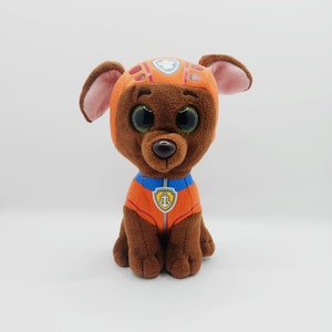 Vintage Ty Beanie Baby &#39;Zuma&#39; the Chocolate Labrador Dog from Paw Patrol (6 inch) - No Hang Tag
