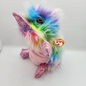 vintage Ty Beanie Boo « Pippa » l&#39;ornithorynque arc-en-ciel (6 pouces) - Exclusivité Claire&#39;s