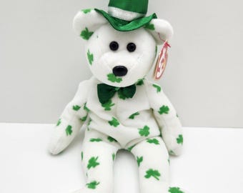 Ty Beanie Baby "O'Fortune" the Irish Bear (8.5 inch)