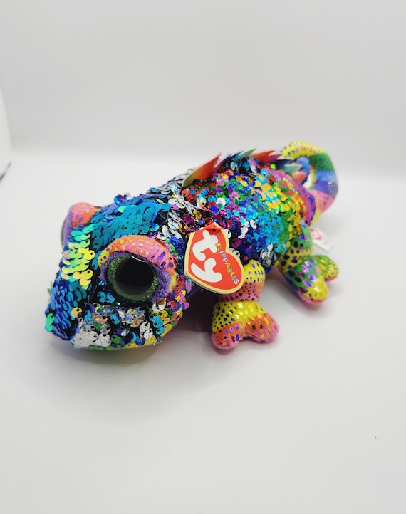 Vintage Ty Flippables Sequins Collection karma the Chameleon 14 Inch rare Etsy UK