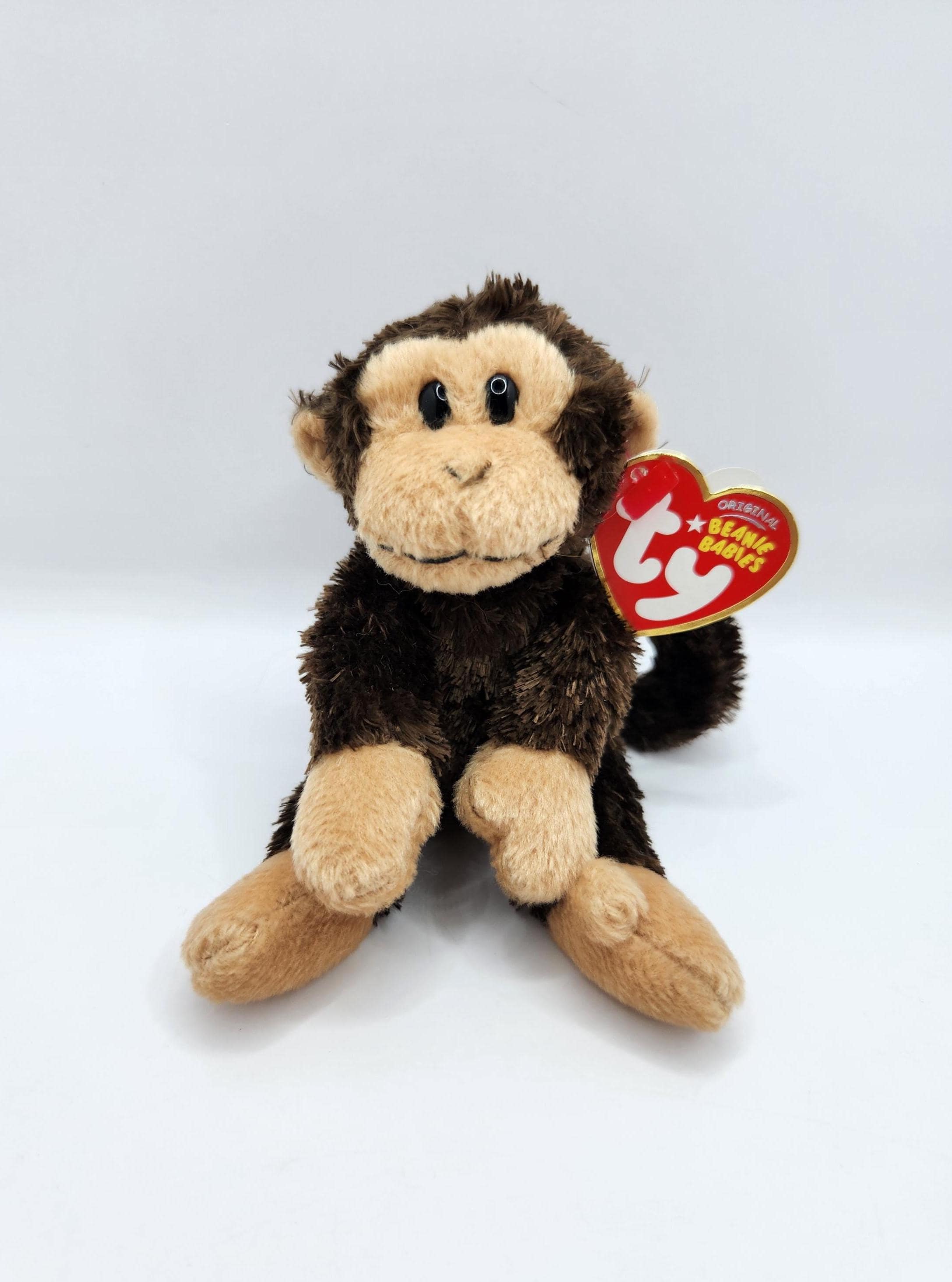 Vintage Ty Beanie Baby Swinger Monkey Key Clip - Rare 3.5 Inch - Etsy