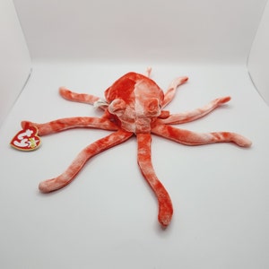 Vintage Ty Beanie Baby 'Wiggly' the Squid (10  inch)