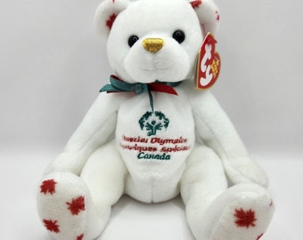 Ty Beanie Baby "Courageous" the Special Olympic Bear - Gold (7 inch)