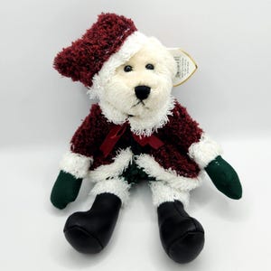 Vintage Ty Attic Treasures Collection &quot;Santabear&quot; the Christmas Bear (9 inch)