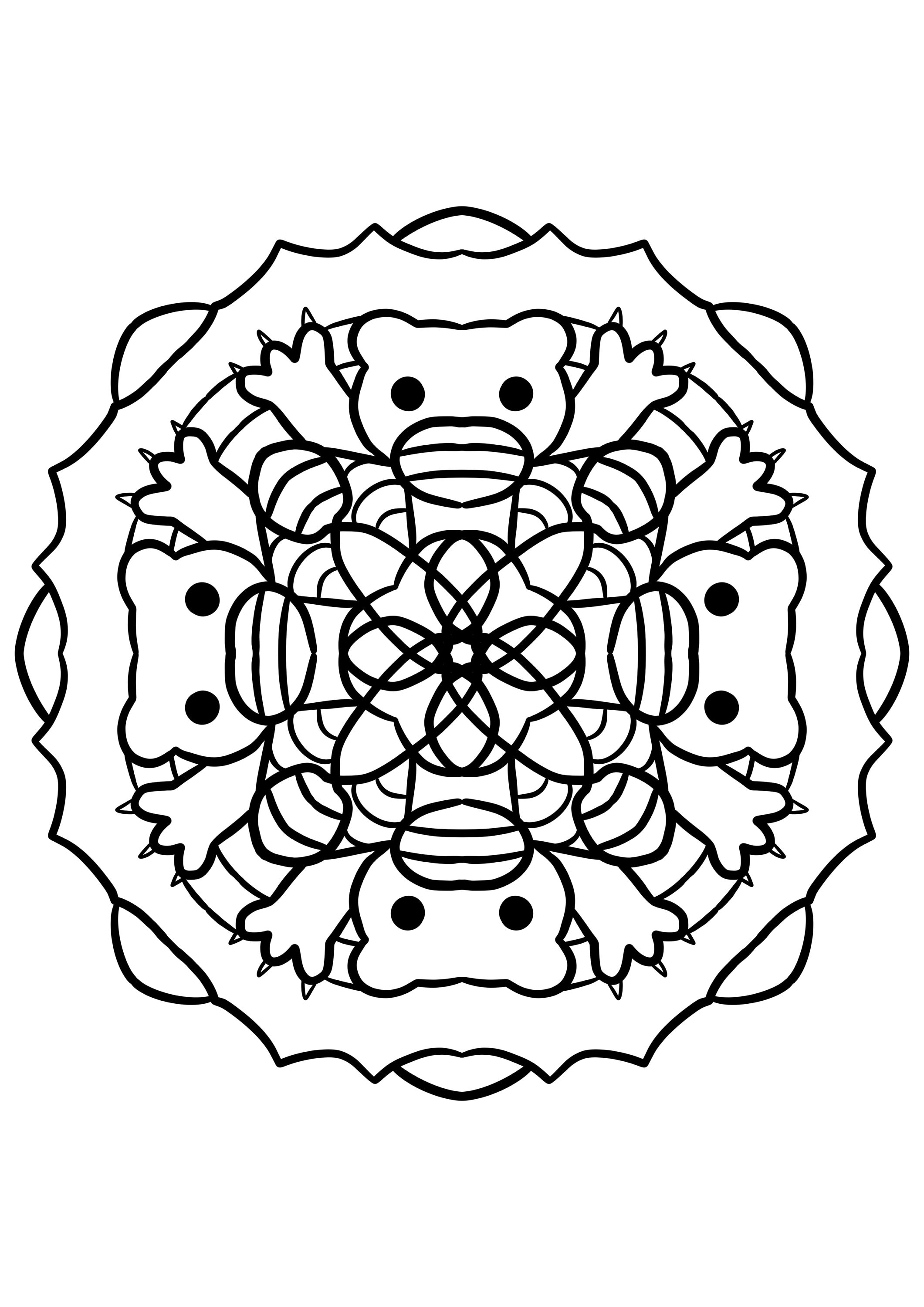 Kids Pattern Colouring In 10 PAGE BUNDLE! Kids Coloring Pages With Mandalas and Animals!! - Etsy